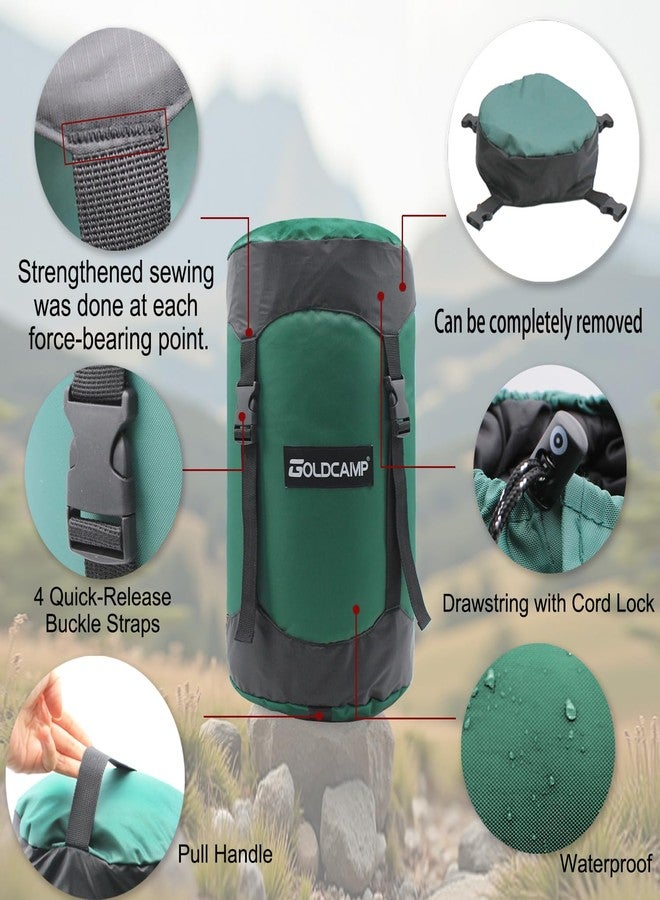 GoldCamp Sleeping Bag Stuff Sack, 40% More Storage! 18L/30L/43L/49L/65L Compression Stuff Sack, Waterproof & Ultralight - Space Saving Gear for Camping, Hiking (Green, XXXL) - Image 3