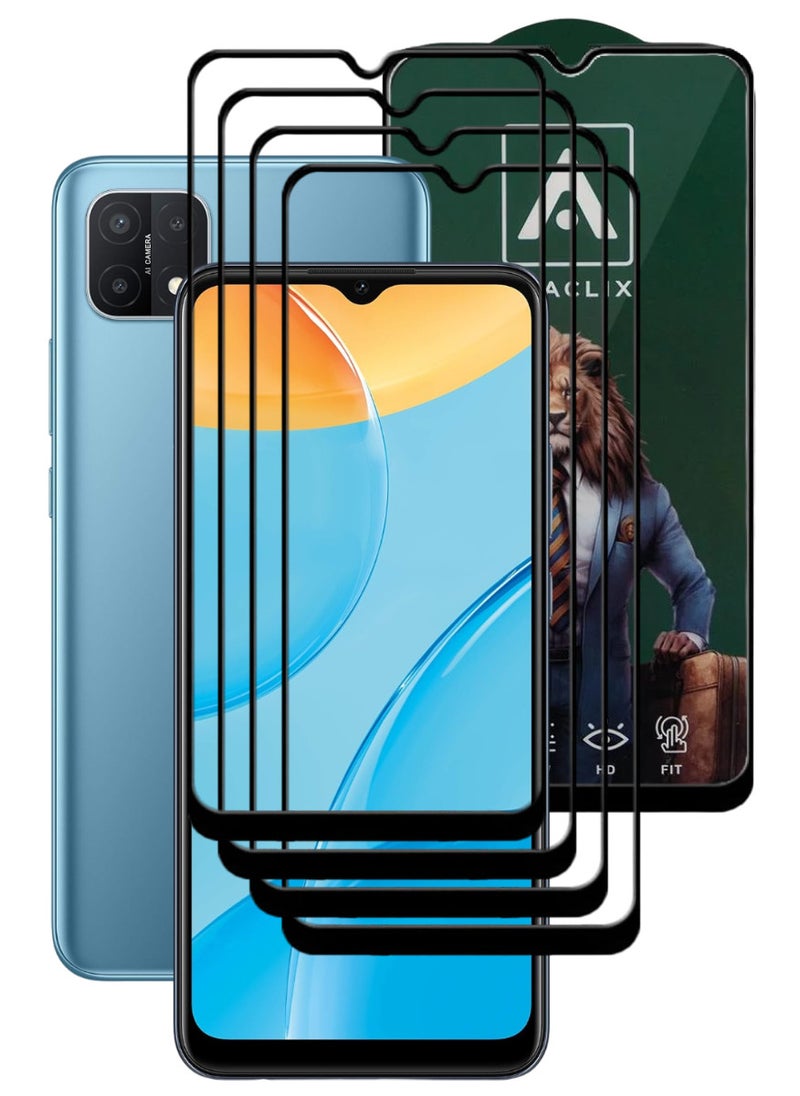 ACLIX 4 Pieces Antistatic ESD Dustproof Premium Quality High Definition Tempered Glass Screen Protector Designed For Oppo A15 - Image 1