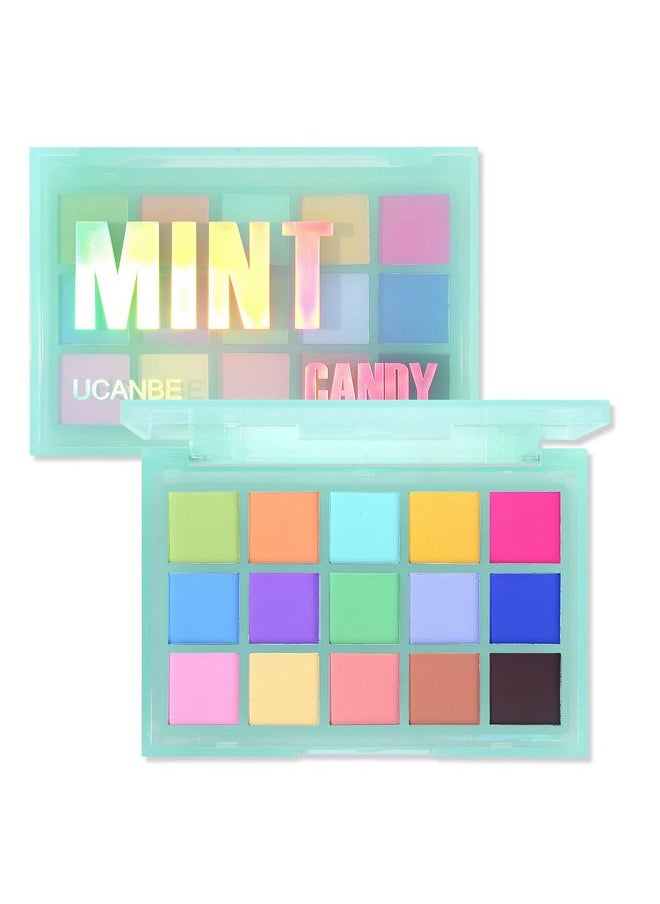 Colorful Matte Makeup Eyeshadow Palette 15 Shades Vibrant Macaron Pastel Eye Shadow Pallet High Pigmented Blendable Rainbow Make Up Plattet Kit Mint Candy - pzsku/ZC1B5AEFCE23A3B3F34A1Z/45/_/1694502498/7e3853af-6ccd-4b20-a077-510ce760513e