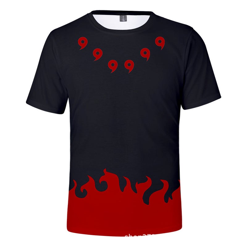 2021 New Adult Children'S Clothing Trend Naruto Digital Printing 3D Short Sleeve T-Shirt Supply - Image 3