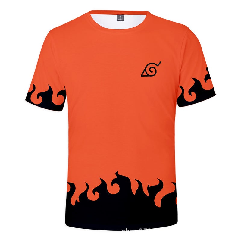 2021 New Adult Children'S Clothing Trend Naruto Digital Printing 3D Short Sleeve T-Shirt Supply - Image 5
