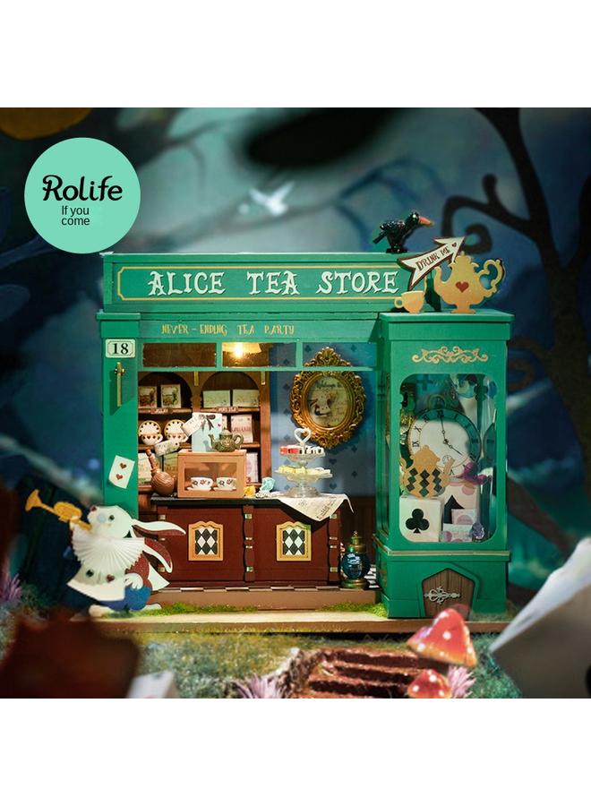 Bluejw If You Come To Diy Cabin, Mysterious Archives Bureau, Wooden Hand-assembled Scene Model, Creative Ornaments, Gifts, Women - Image 5