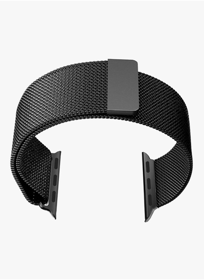 Generic - Milanese Stainless Steel Wrist Band For Apple Watch 40 mm Black - Image 1