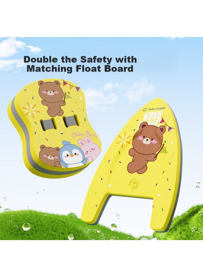 JD.com Jdjz Kids Swim Float Backboard Swimming Training Equipment Beginner Teaching Aid Floating Board Printed - Image 4