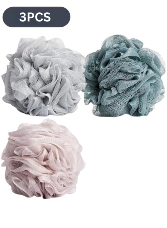 3 Piece Bath Loofah Set (Multicolor) - Image 1