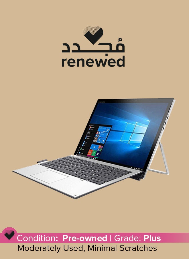 HP مُجدد - لابتوب إيليت X2 قابل للتحويل 2 في 1 بشاشة مقاس 12 بوصة ومعالج إنتل كور i5 من الجيل السابع وذاكرة رام سعة 8 جيجابايت ومحرك أقراص SSD سعة 256 جيجابايت وبطاقة رسومات إنتل 620 بدقة عالية الوضوح، طراز ‎1012 G2 فضي - Image 1