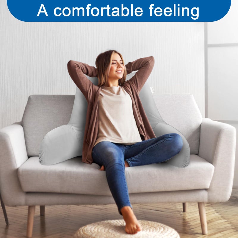 Zelimun Cooling Reading Pillow Cover with Large Back Opening, Soft Replacement Slipcover for Husband Pillow, Removable & Machine Washable - Image 2