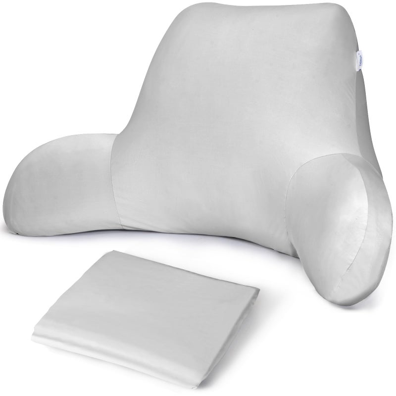 Zelimun Cooling Reading Pillow Cover with Large Back Opening, Soft Replacement Slipcover for Husband Pillow, Removable & Machine Washable - Image 1
