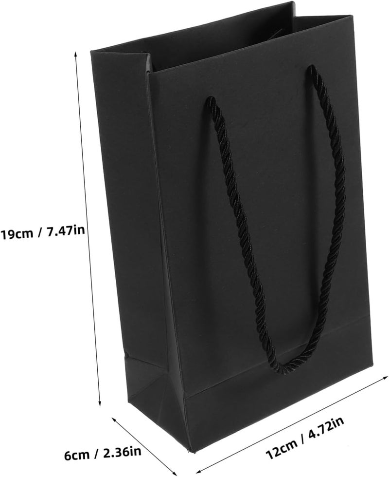 DINHEAROM 10pcs Bags Handles Reusable Paper Packing for Presents Wedding Party and Decorative Storage - Image 2