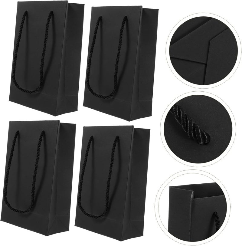 DINHEAROM 10pcs Bags Handles Reusable Paper Packing for Presents Wedding Party and Decorative Storage - Image 5