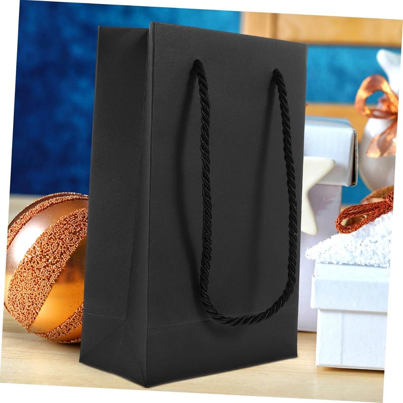 DINHEAROM 10pcs Bags Handles Reusable Paper Packing for Presents Wedding Party and Decorative Storage - Image 3