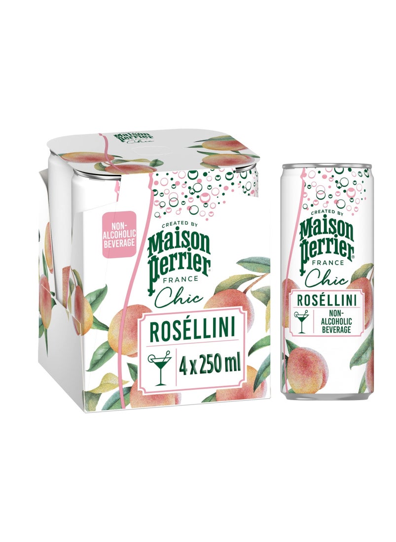 Maison Perrier Chic Rosellini Slim Can 4x250ml 