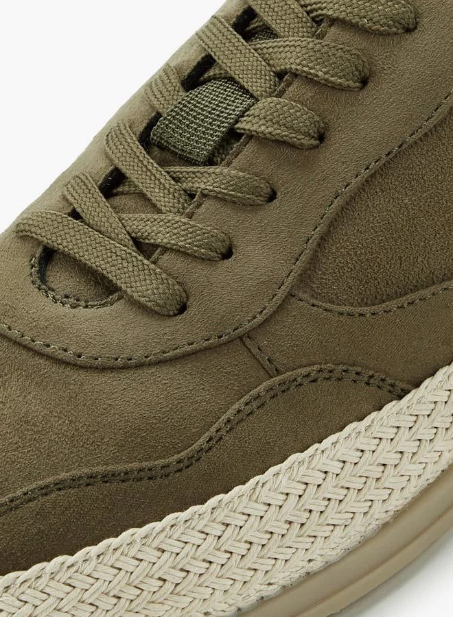 Peppermint OLIVE Men Lace-Up Espadrille Sneakers for Men | Best Price UAE