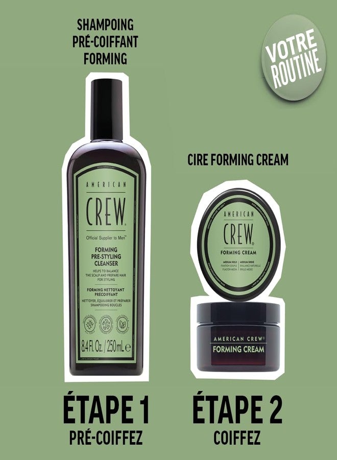 AMERICAN CREW Men's Pre-Styler Forming Shampoo for Textured & Curly Hair, Anti-Frizz & Curl Defining, With Jojoba Oil, Vegan, 8.5 fl oz - Image 4