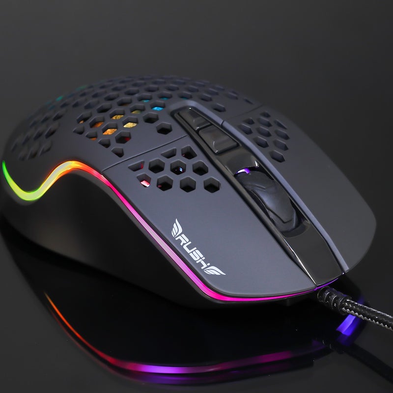 RUSH Trepan RM404 12800 DPI RGB Mouse  - Image 5