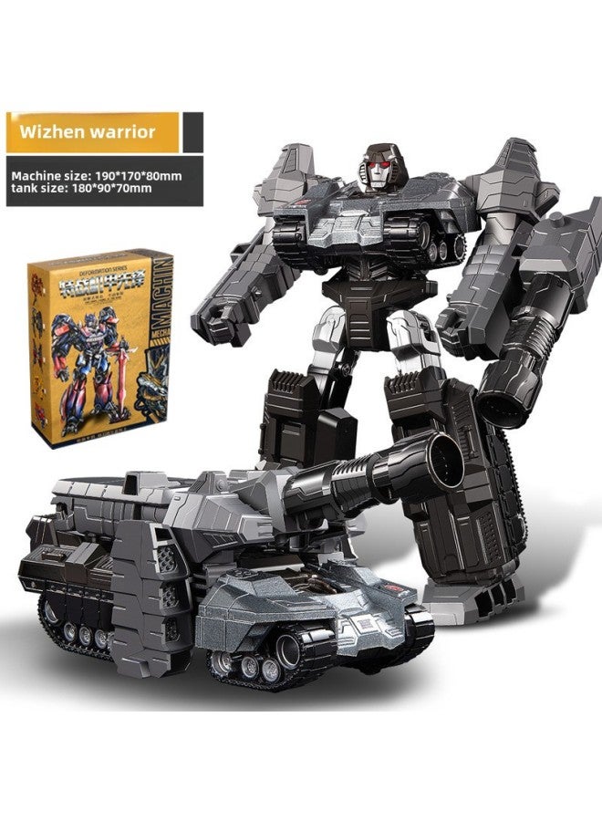 Children's Transforming Robot King Kong Mecha Super Variable Ares Tank Aircraft Model Cartoon Toy Educational Boy-Color:G4 Classic-wizhen Tank - Image 1