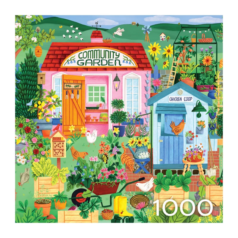 Roseart - Hobby Haven - Community Garden 1000 Piece Jigsaw Puzzle  Vibrant Garden Puzzle For Adults - Image 4