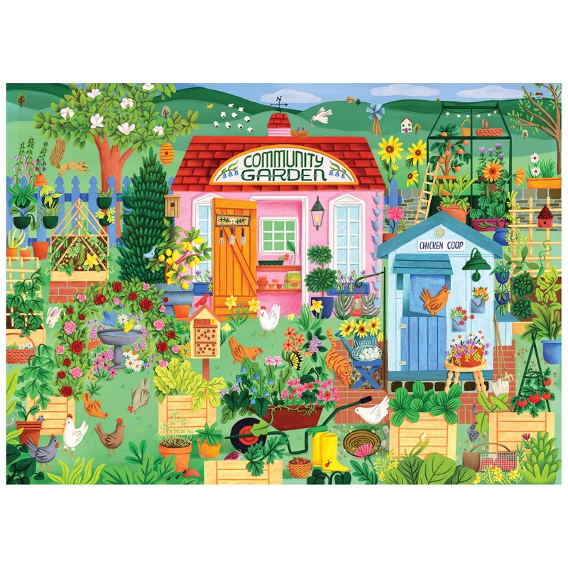 Roseart - Hobby Haven - Community Garden 1000 Piece Jigsaw Puzzle  Vibrant Garden Puzzle For Adults - Image 1
