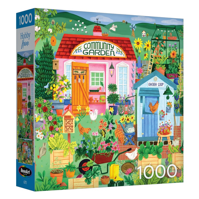 Roseart - Hobby Haven - Community Garden 1000 Piece Jigsaw Puzzle  Vibrant Garden Puzzle For Adults - Image 2