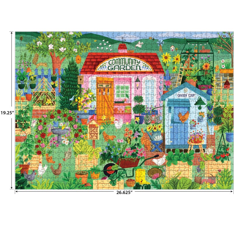 Roseart - Hobby Haven - Community Garden 1000 Piece Jigsaw Puzzle  Vibrant Garden Puzzle For Adults - Image 5