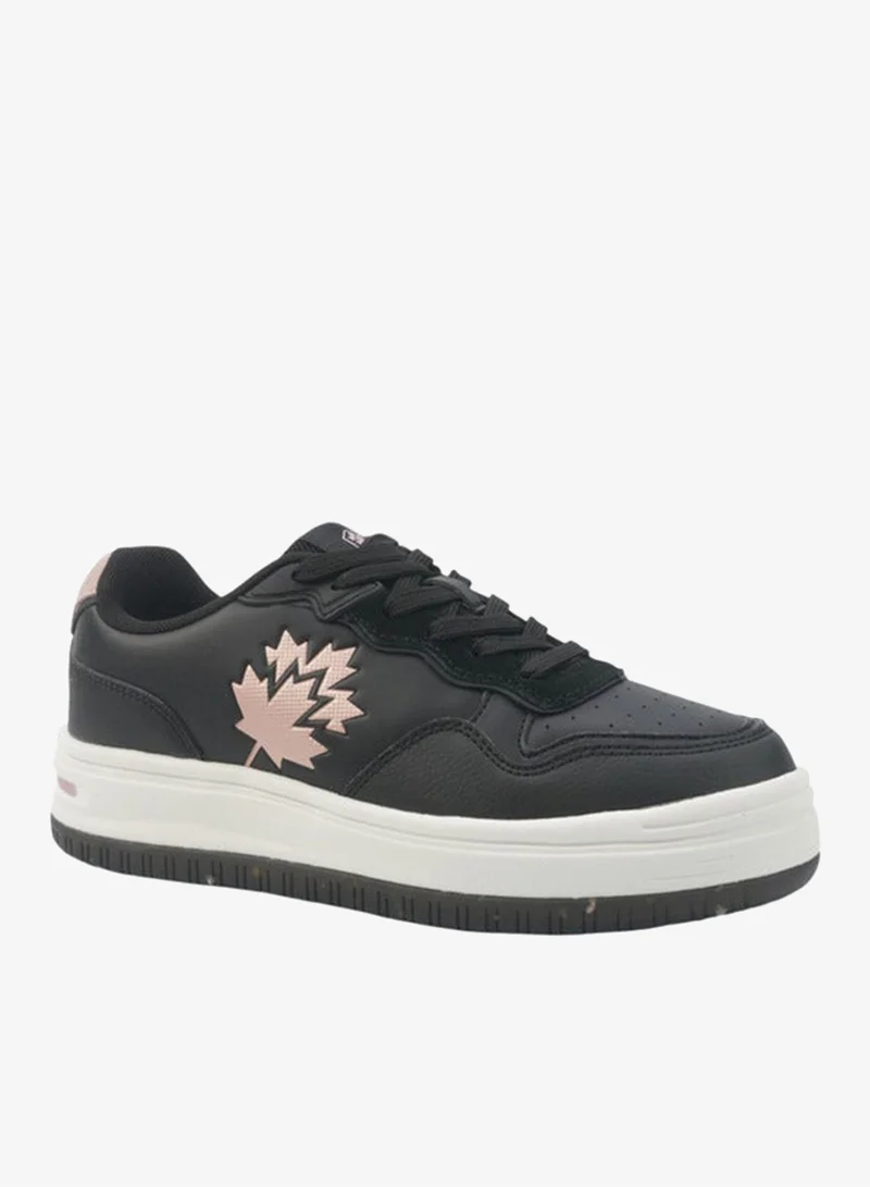 LUMBERJACK Women's Logo Detail Lace-Up Sneakers