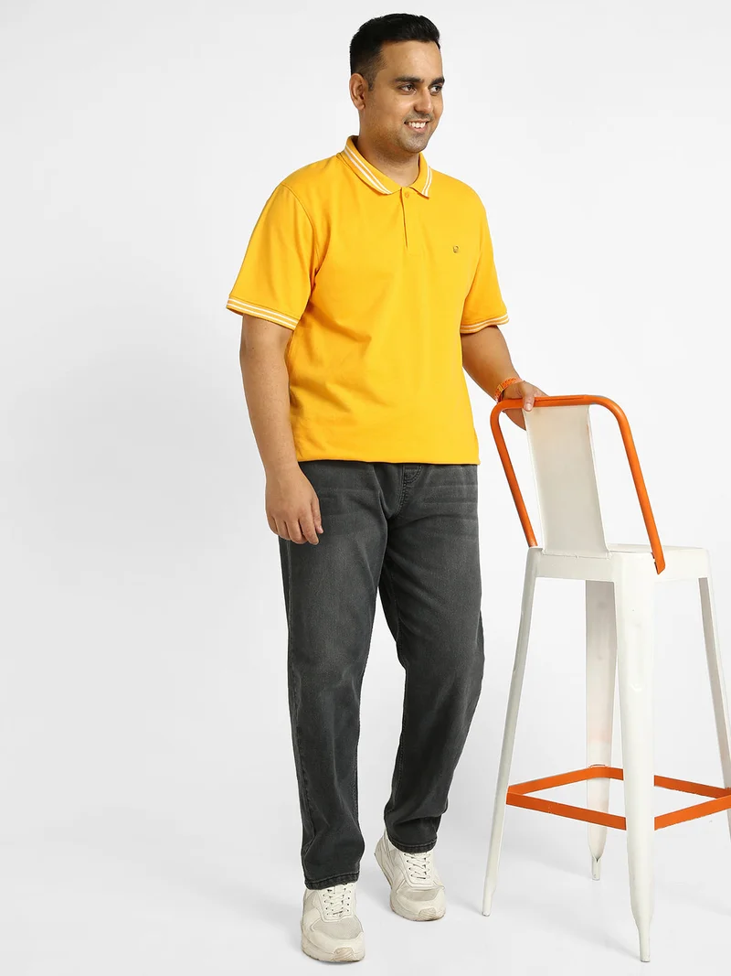 Urbano Fashion  Urbano Plus Men's Dark Grey Regular Fit Washed Jogger Jeans Stretchable for Men | Best Price UAE