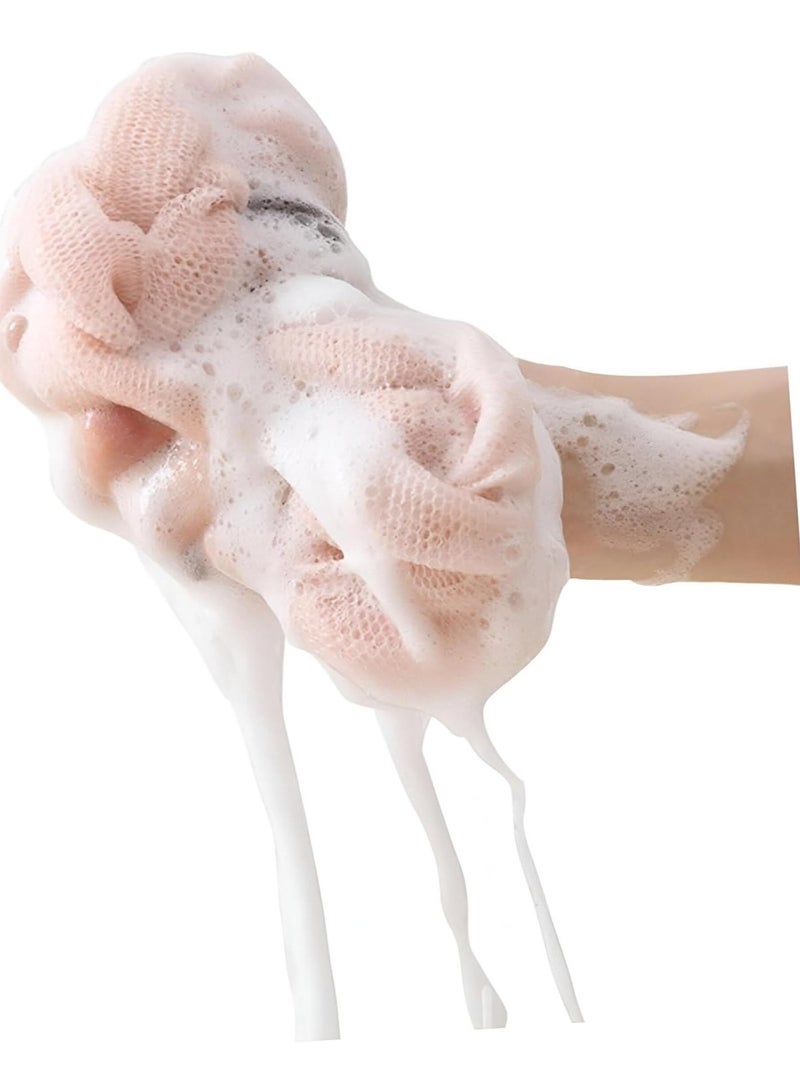 Dollar A sponge bathing exfoliator for adults and children to gently exfoliate and soften the skin, removing dead skin cells - yellow - Image 3