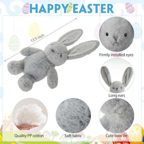 Arrowbash 10 Pcs 135 Inch Plush Easter Bunny Stuffed Animal 5 Colors Cute Stuffed Bunny Soft Stuff Rabbit Plush Toy Easter Stuff Bunnys Gift for Kids Boys Girls Easters Party Favor - Image 5
