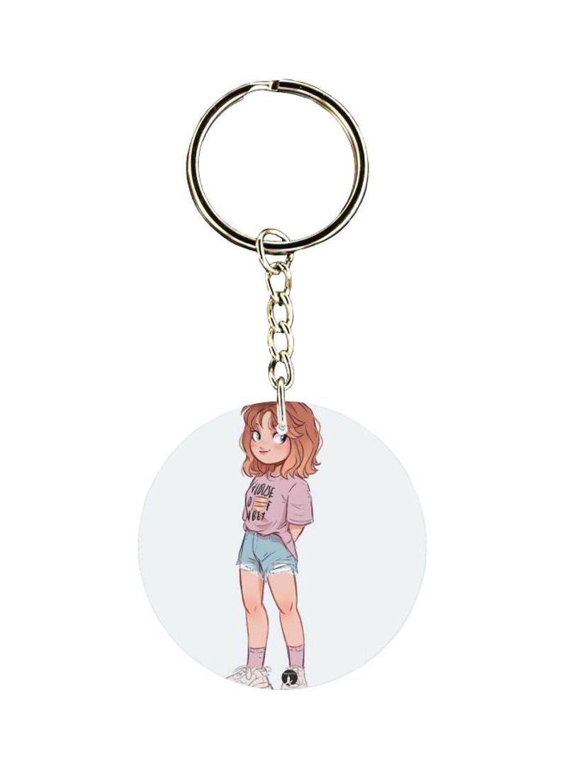 RKN Girl Printed Keychain