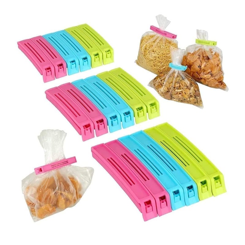 FANCY FINDINGS FANCY FINDINGS Plastic Food Snack Bag Pouch Clip Sealer for Keeping Food Fresh for Home Kitchen Camping Snack Seal Sealing Bag Clips 54  - Image 3