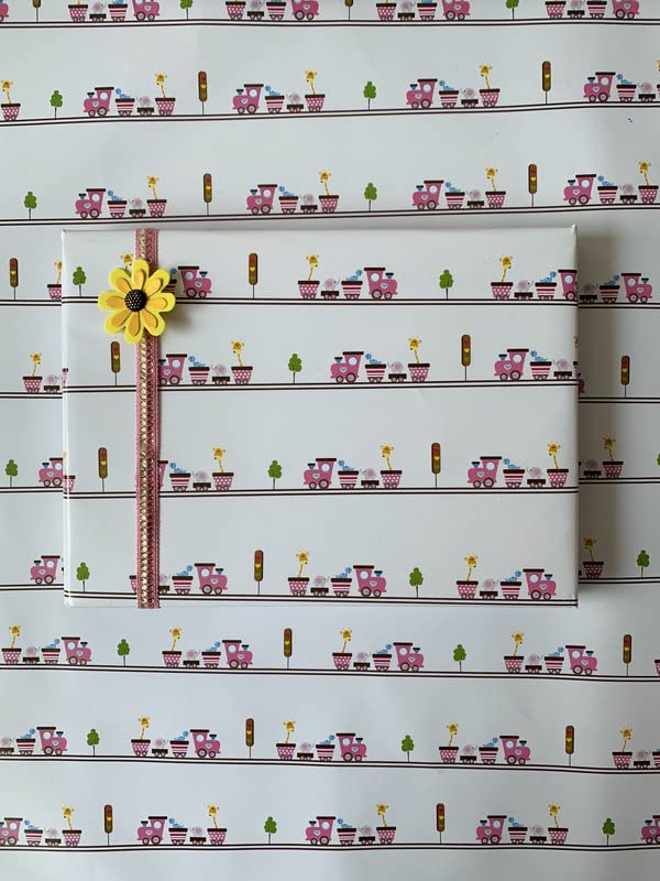 Dovetail All Aboard Kids Gift Wrapping Paper Pack of 6 Sheet - Image 3