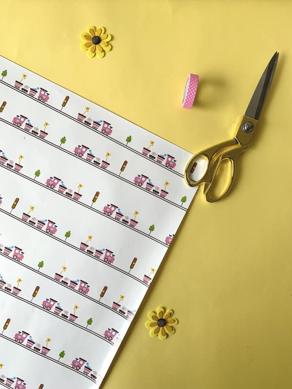 Dovetail All Aboard Kids Gift Wrapping Paper Pack of 6 Sheet - Image 4