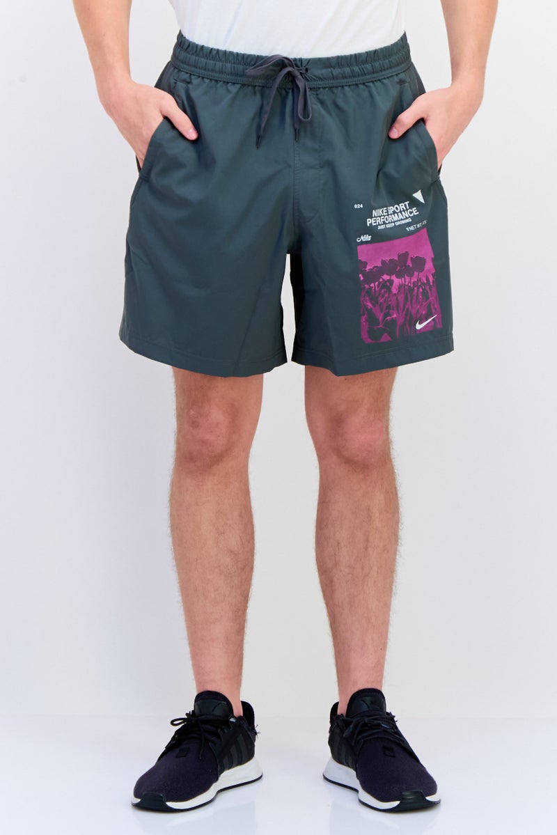 Nike Men Sportswear Fit 7 Inseam Training Shorts, Dark Grey  - Image 1