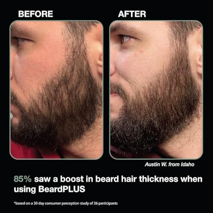 ZEUS BeardPLUS Shampoo for Men, Enhanced Beard Growth & Hair Care Treatment with Biotin & Caffeine to Boost Thickness, Strength, Hydration, and Skin Comfort (Made in USA) 6 oz. - Image 4