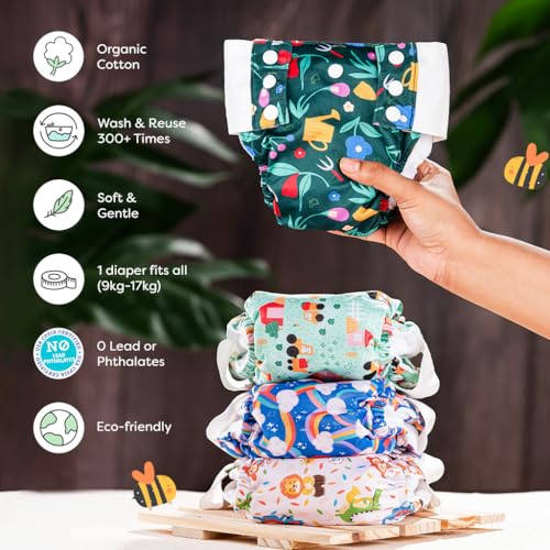 SuperBottoms UNO Pull-up Pant Style Diaper | Cloth Diaper for Babies | Reusable, No Tapes, Easy to Wear, Designed for Active Little Ones | 3M – 3Y | Pack of 1 - Image 5