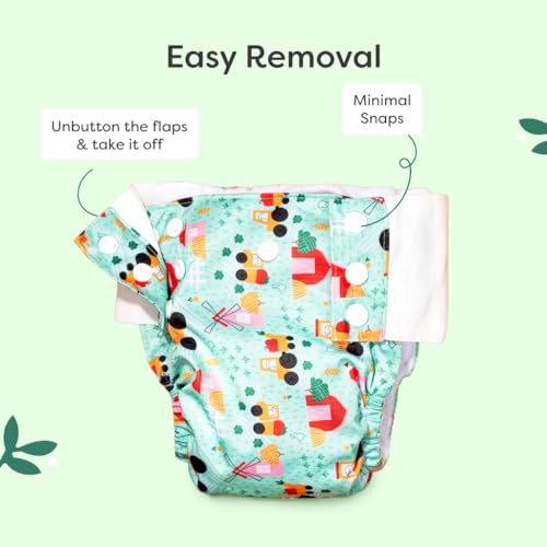 SuperBottoms UNO Pull-up Pant Style Diaper | Cloth Diaper for Babies | Reusable, No Tapes, Easy to Wear, Designed for Active Little Ones | 3M – 3Y | Pack of 1 - Image 3