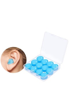 Aikanbo Ear Plugs for Sleeping Swimming, 6 Pair Reusable Silicone Moldable Noise Cancelling Earplugs for Shooting Range, Swimmers, Snoring, Concerts, Airplanes, Travel, Work, Studying  - Image 1