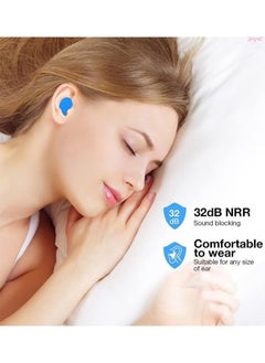 Aikanbo Ear Plugs for Sleeping Swimming, 6 Pair Reusable Silicone Moldable Noise Cancelling Earplugs for Shooting Range, Swimmers, Snoring, Concerts, Airplanes, Travel, Work, Studying  - Image 3