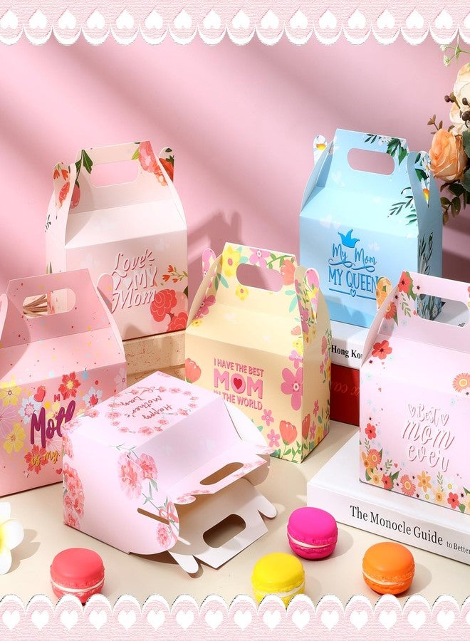 Sinload 48 Pcs Mother's Day Floral Favor Boxes Best Mom Party Favor Gift Boxes Pink Treat Boxes for Mother's Day Party Supplies Birthday Party Decorations Candy Candle, 6 Designs, 5.91 x 3.15 x 3.54'' - Image 4