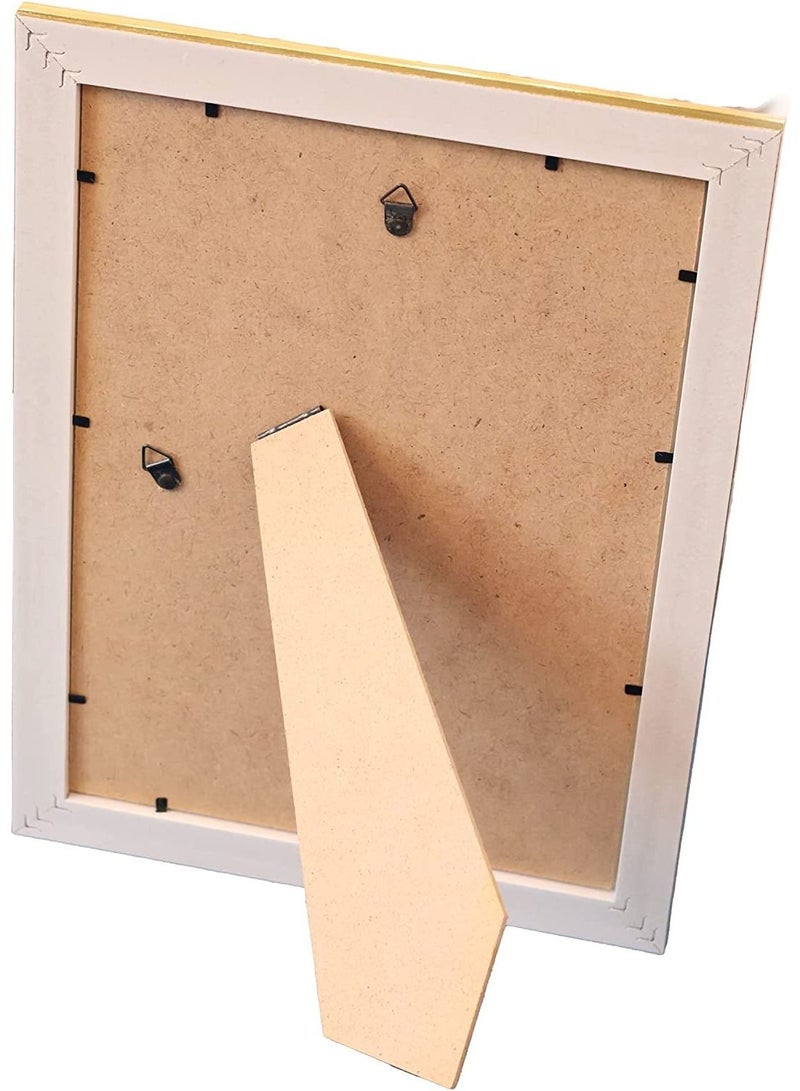 إطار المستندات / إطار الصورة PVC | اطارات صور مقاس A4 ، ذهبي | (الصورة غير مدرجة) - Image 4