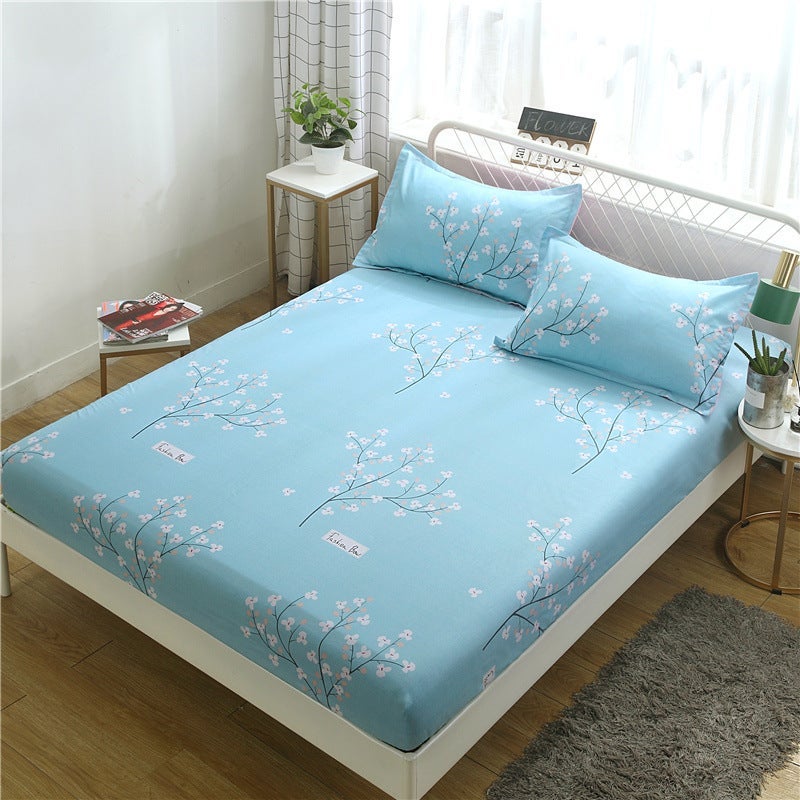 Trade Fitted Sheet, Simmons Mattress Cover, Protective Cover, Dustproof Mattress Cover, Single Piece Order 1.2M/ 1.5M Solid Color - Image 1