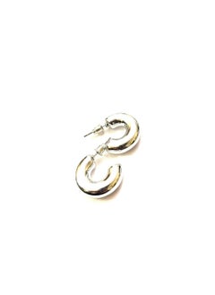 Trio Earrings Small Silver Hoop Earrings  - Image 2