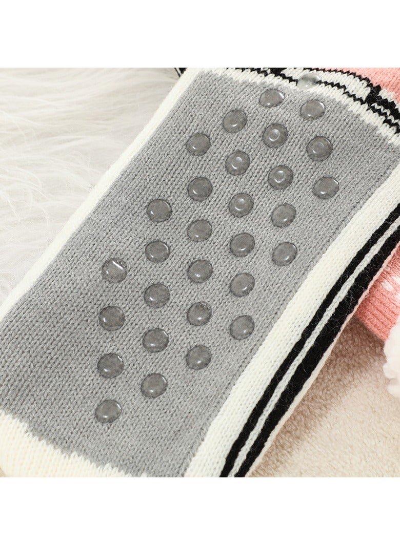VUCATIN 2 Pair Ultra-Thick Cashmere Slipper Home Socks Cashmere Slipper Home Socks Cashmere Slipper Socks for Women - Image 3