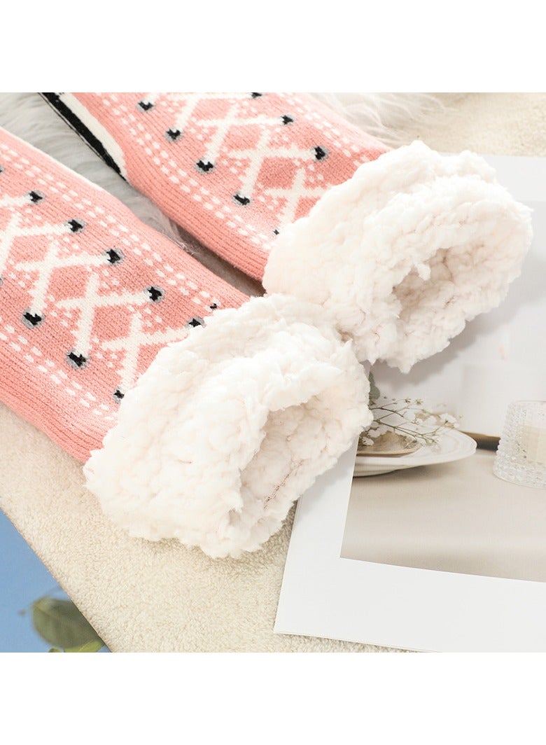 VUCATIN 2 Pair Ultra-Thick Cashmere Slipper Home Socks Cashmere Slipper Home Socks Cashmere Slipper Socks for Women - Image 2