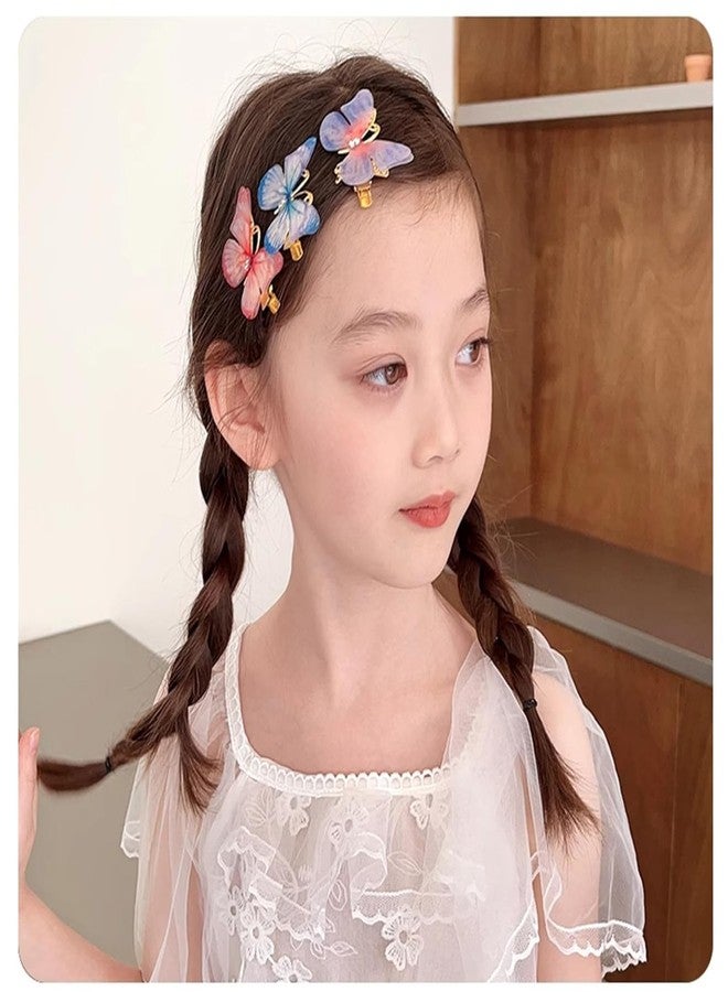BIG BOX 6 pcs Butterfly Hair Clips for Kids Moving Glitter Butterfly Clips Fairy Accessories for Women Butterfly Hair Accessories for Girls Colorful Butterfly Hair Clips - Image 3