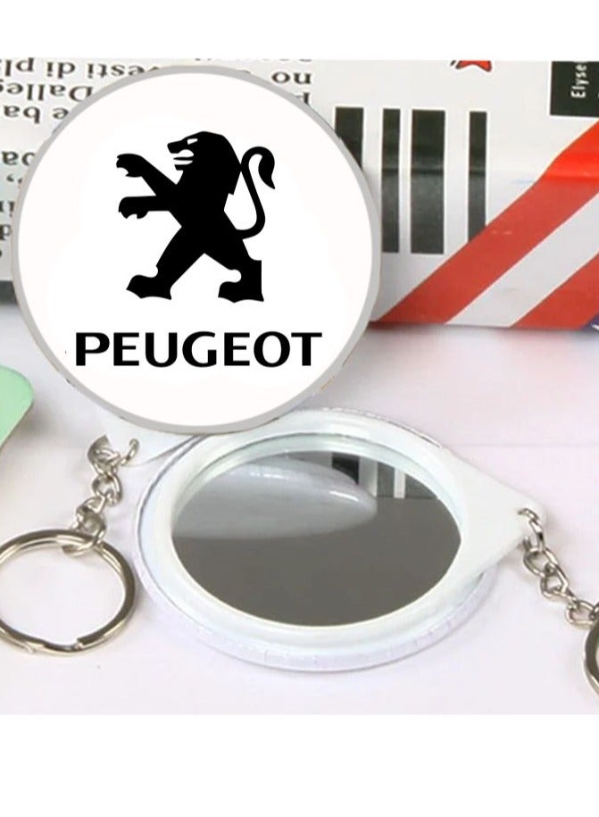 بيجو سلسلة مفاتيح بتصميم سيارة بيجو أنيقة وحديثة إكسسوار سيارة رائع وهدية جميلة