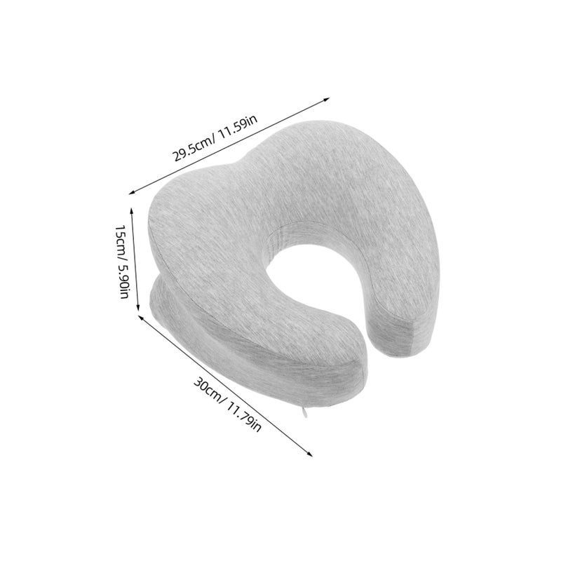 U Shaped Massage Pillow For Face Down Sleeping With Arm Holes Ergonomic Design For Office Naps Travel And Beauty Salons - Image 3