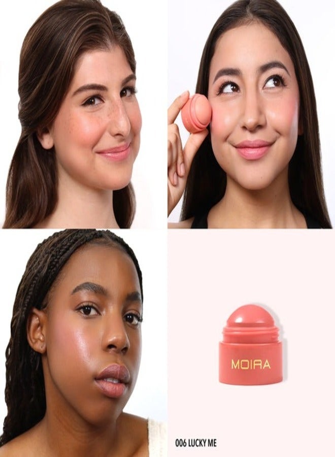 moira Moira Soft Blush Balm – Shade #006 Lucky Me – Lightweight, Creamy, and Buildable Cheek Color for a Natural, Radiant Flush – Long-Lasting and Blendable Formula  - Image 2