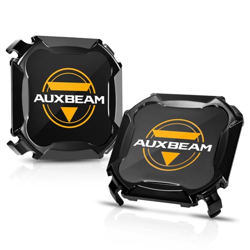 Auxbeam 4 Inch Black LED Pods Covers, 2PCS Cube-Z Series LED Cube Protective Light Covers, Polycarbonate Protective Lens Covers Waterproof Dustproof for Truck ATV UTV Jeep - Image 1