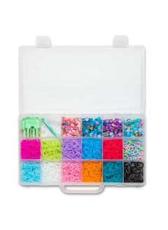 Rainbow Loom Beadmoji Deluxe Diy Rubber Band & Bead Bracelet Kit Includes 2200 Bands & 340 Beads Design & Create Ages 7+  - Image 4